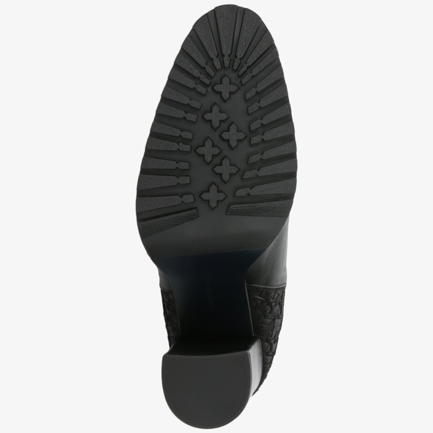 Damskie botki / sztyblety TOMMY HILFIGER SPORTY MONOGRAM HIGH BOOTIE fw0fw04324990 kolor czarny