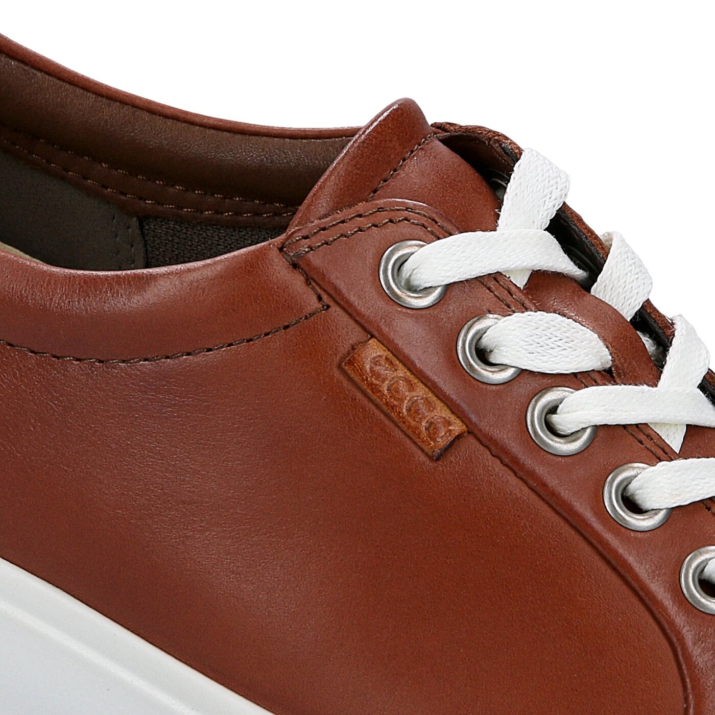 Damskie trampki ECCO SOFT 7 LADIES 43000301195 kolor brązowy