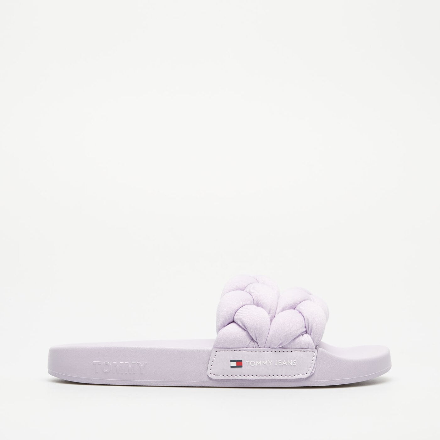 Damskie klapki TOMMY HILFIGER TJW BRAIDED SLIDE en0en02450w06 kolor fioletowy