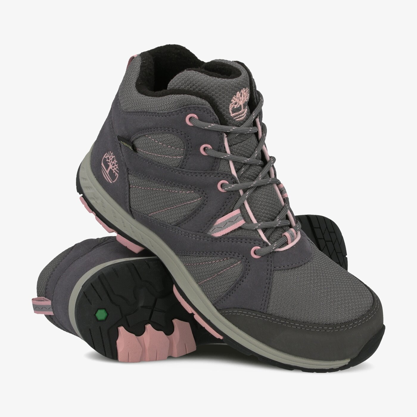 Dziecięce buty outdoor / trekkingowe TIMBERLAND NEPTUNE PK MIDGTX BUNG WL tb0a21sk0331 kolor szary