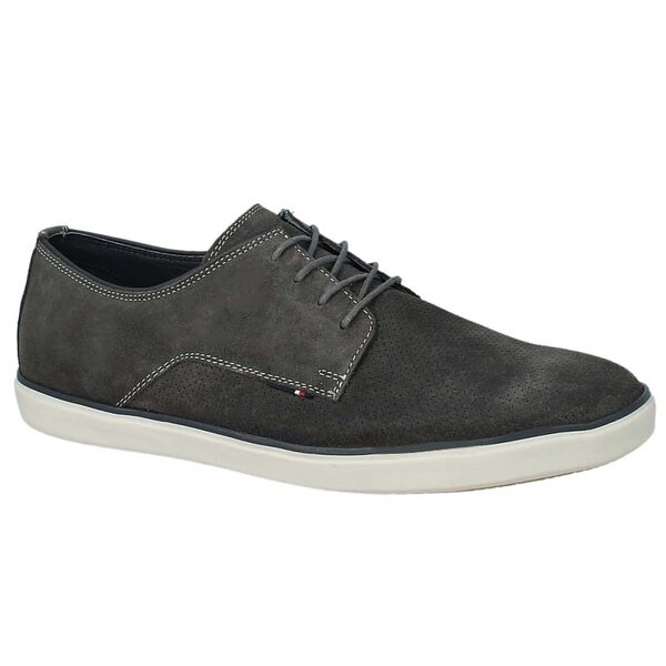 Męskie półbuty TOMMY HILFIGER G2285EORGE 1B1 fm56820602051 kolor szary