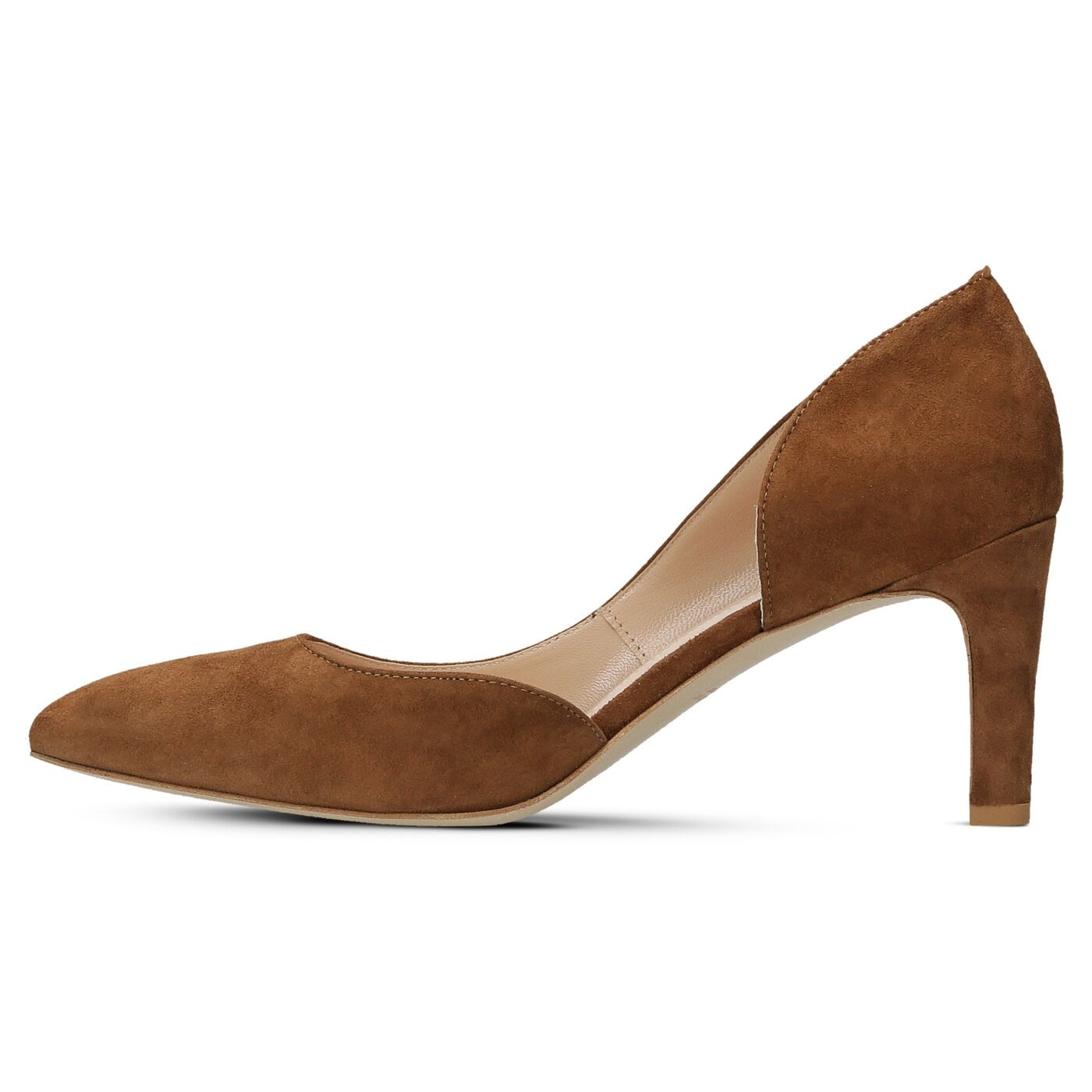 Damskie szpilki / czółenka SYMBIOSIS SAMANTHA SZPILKI ZAMSZ CAMEL 4551096 kolor brązowy