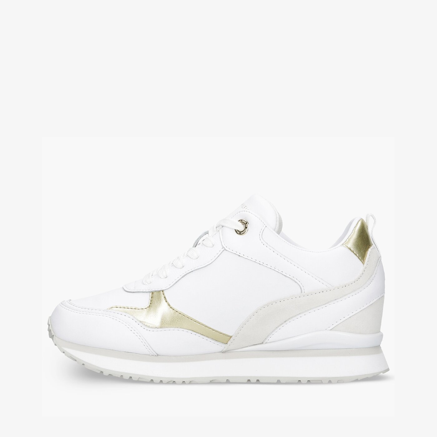 tommy hilfiger metallic dressy wedge sneaker