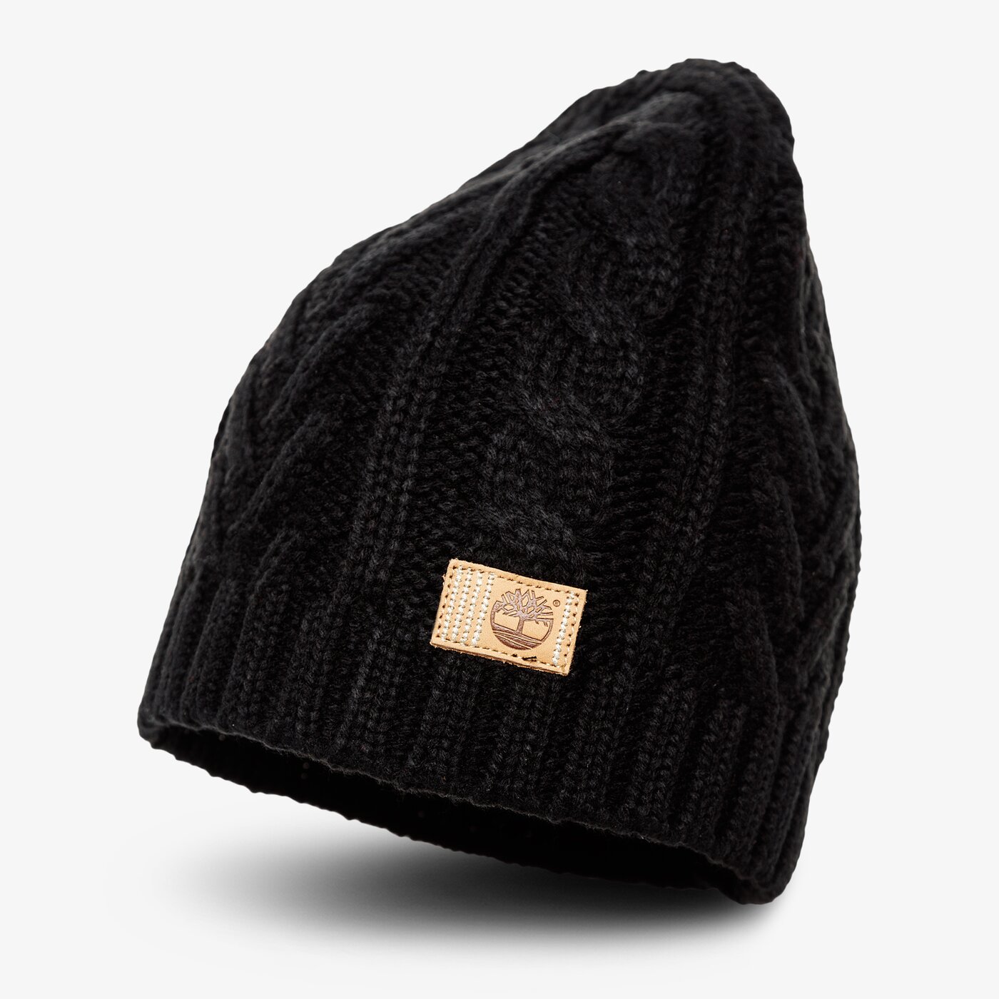 Damska czapka zimowa TIMBERLAND CZAPKA ZIMOWA CABLE BEANIE tb0a1elo0011 kolor czarny