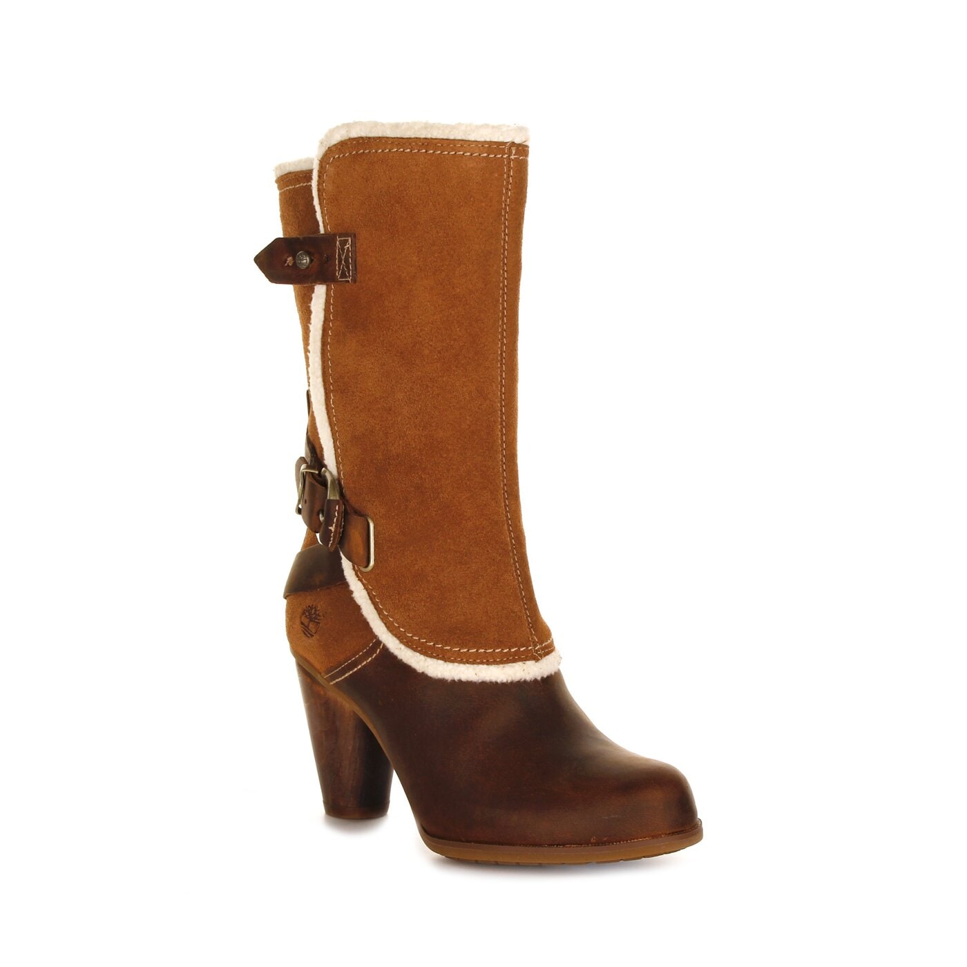 Damskie kozaki TIMBERLAND EK NEVALI MID BOOT  3521r kolor brązowy