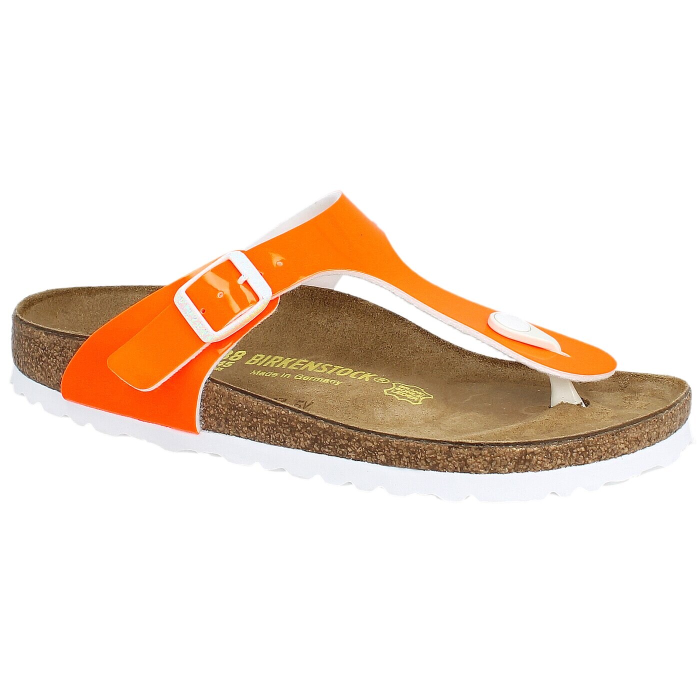 Damskie klapki BIRKENSTOCK GIZEH  847253 kolor pomarańczowy