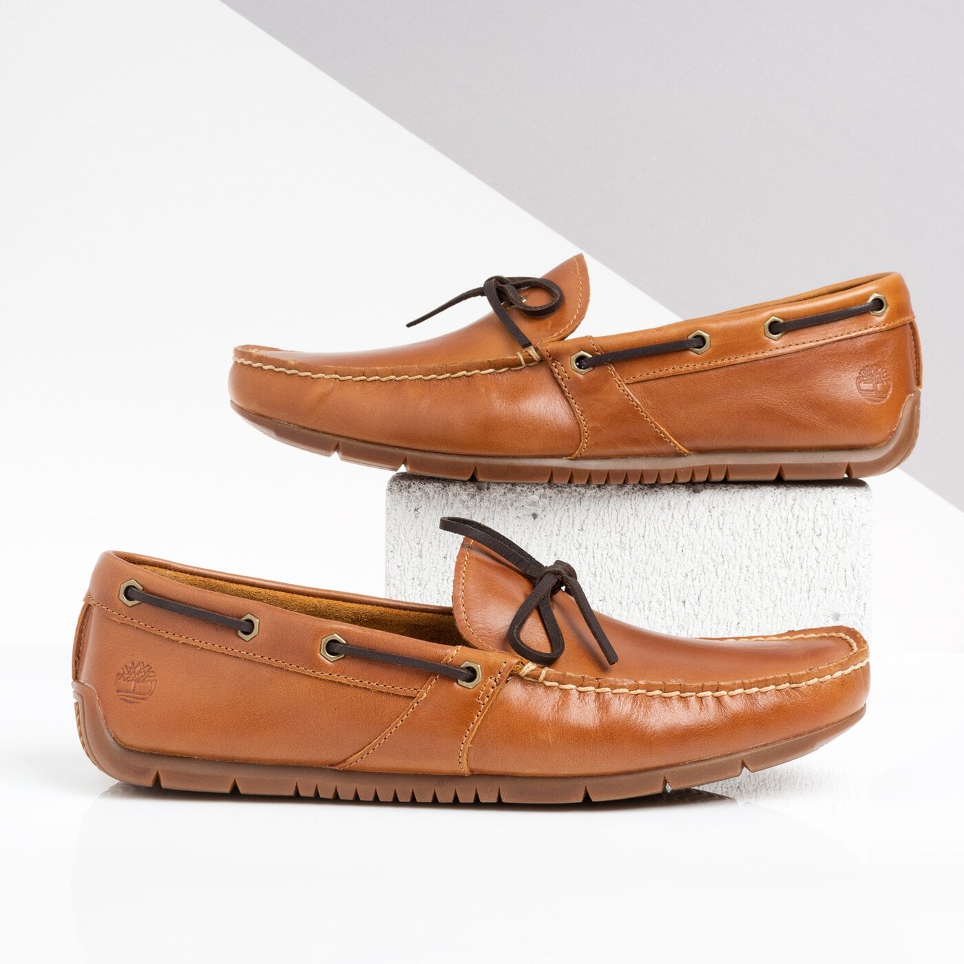 Męskie mokasyny TIMBERLAND LEMANS GENT DRIVR MOC BOAT tb0a245yp311 kolor brązowy