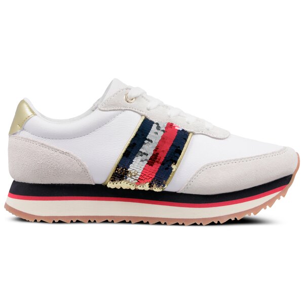 Damskie sneakersy (buty) TOMMY HILFIGER ANGEL 8C1 fw0fw03703100 kolor biały
