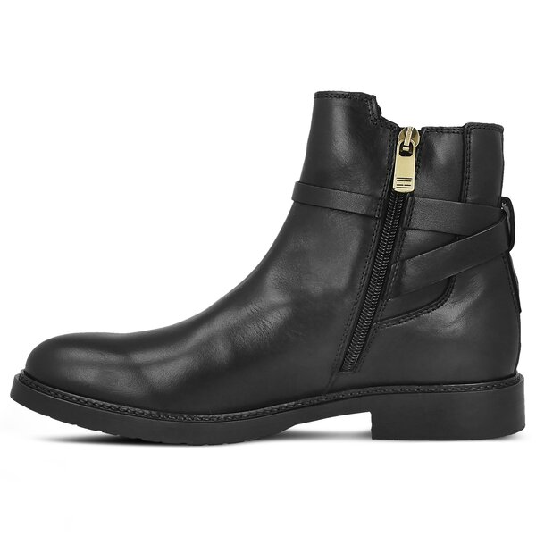 Damskie botki / sztyblety TOMMY HILFIGER HOLLY 15A fw0fw01438990 kolor czarny