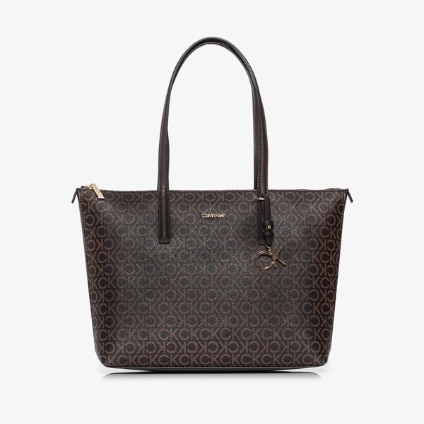 Damska torebka CALVIN KLEIN TOREBKA SHOPPER MD MONO k60k6098870hd kolor brązowy
