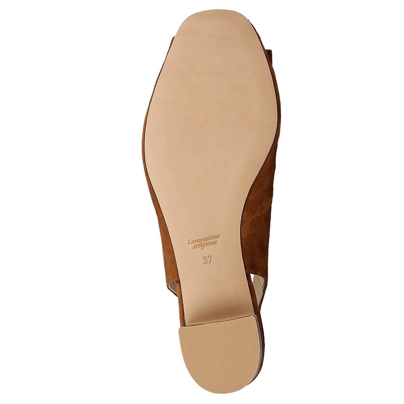 Damskie sandały SYMBIOSIS AURORA SANDAŁY ZAMSZ CAMEL 9281096 kolor brązowy