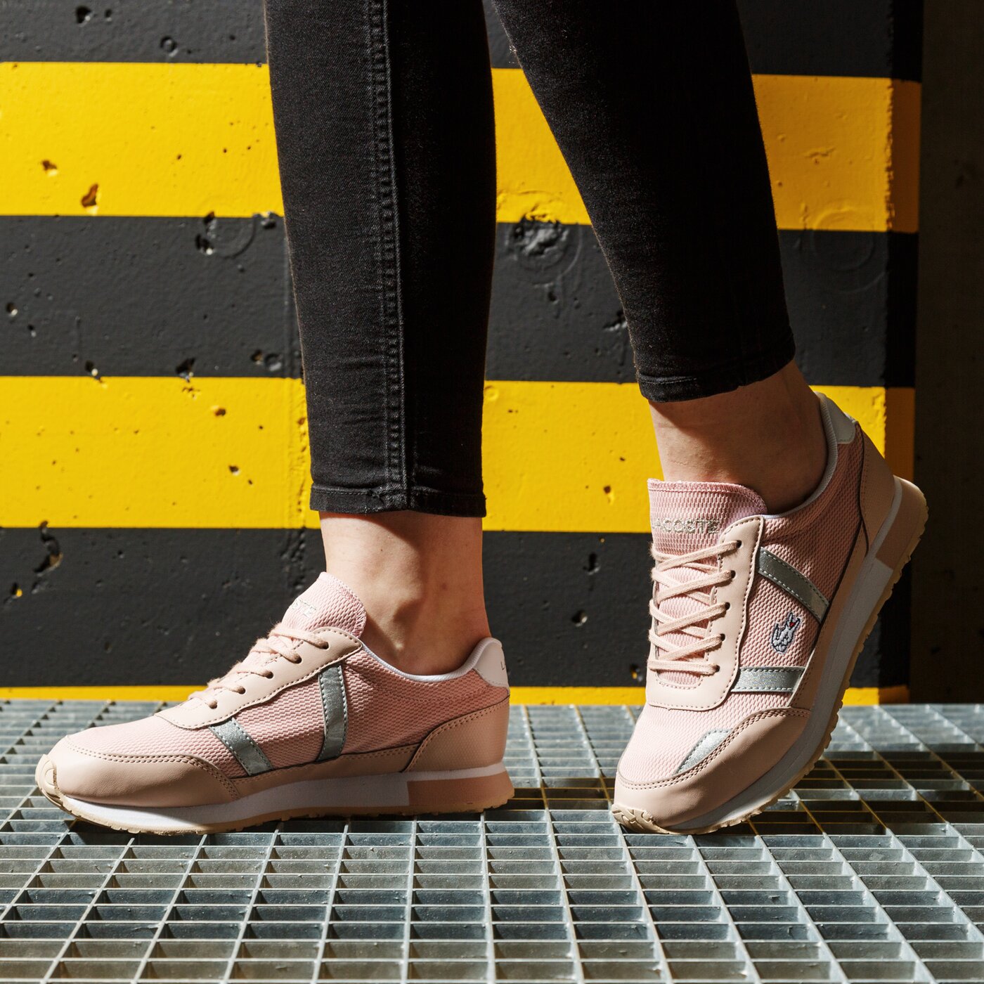 Dziecięce sneakersy (buty) LACOSTE PARTNER 120 1 SUJ 739suj00127f8 kolor różowy