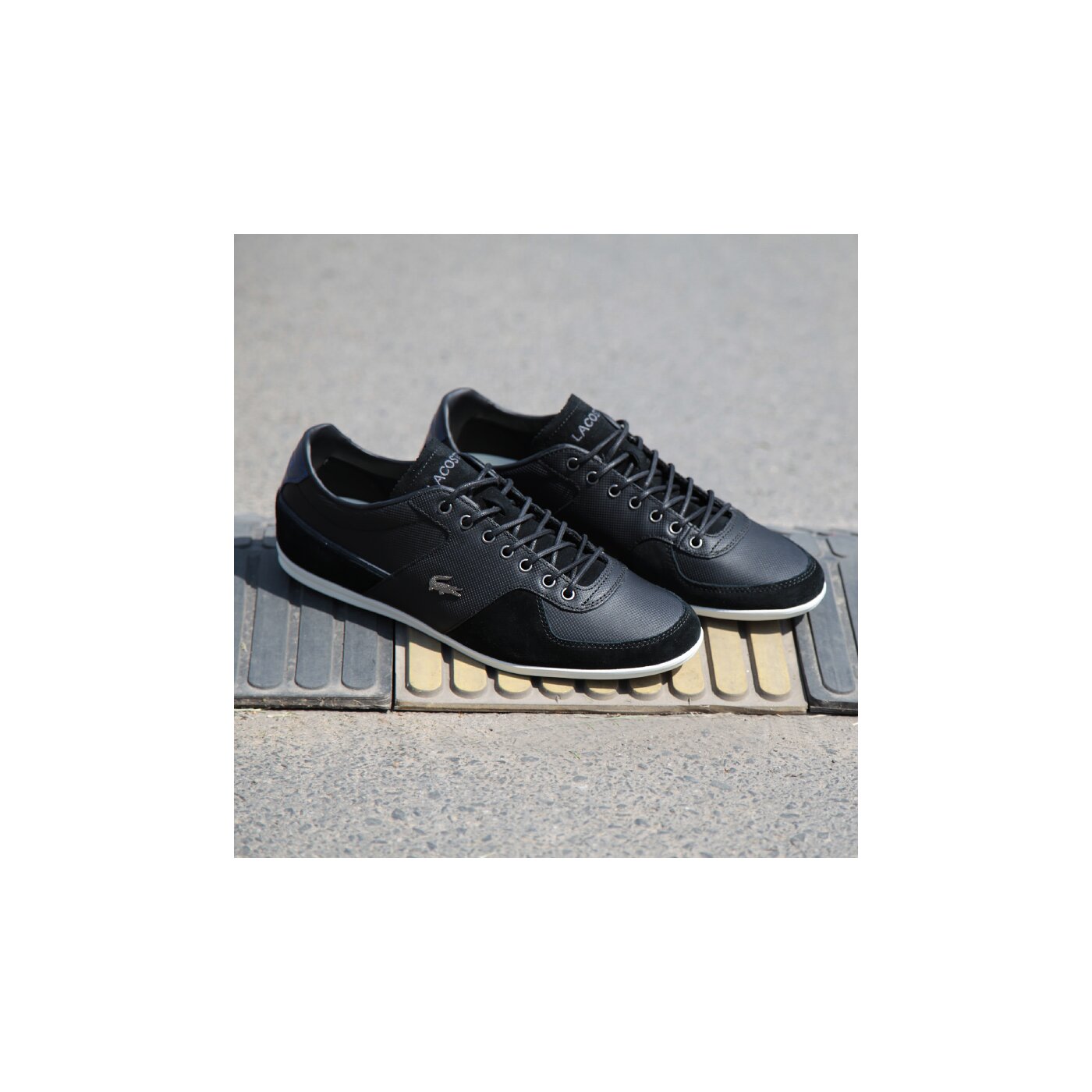 Męskie sneakersy (buty) LACOSTE ALISOS 22  729srm2413024 kolor czarny