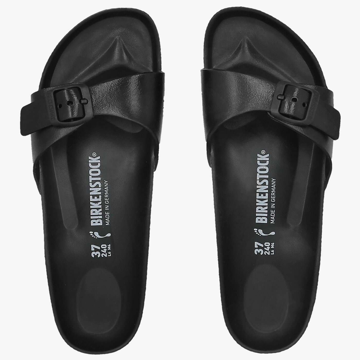 Damskie klapki BIRKENSTOCK MADRID EVA 128163 kolor czarny