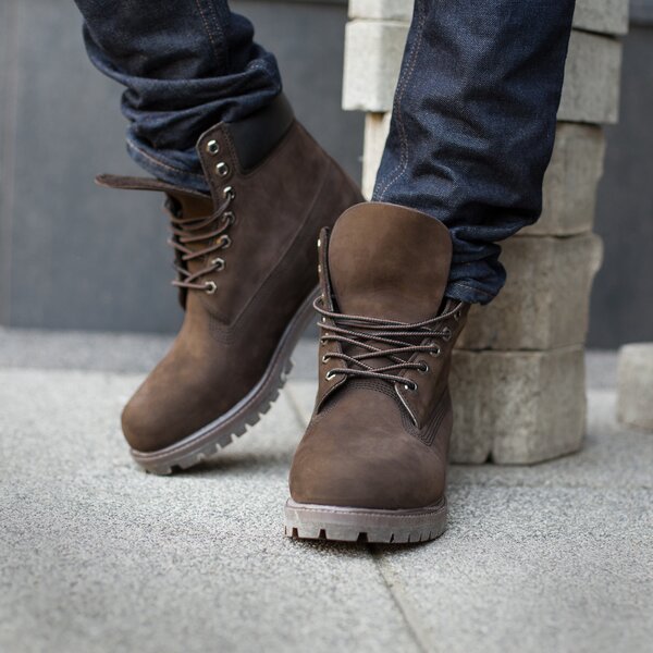 Męskie buty za kostkę TIMBERLAND PREMIUM 6 INCH BOOT  tb1100012141 kolor brązowy
