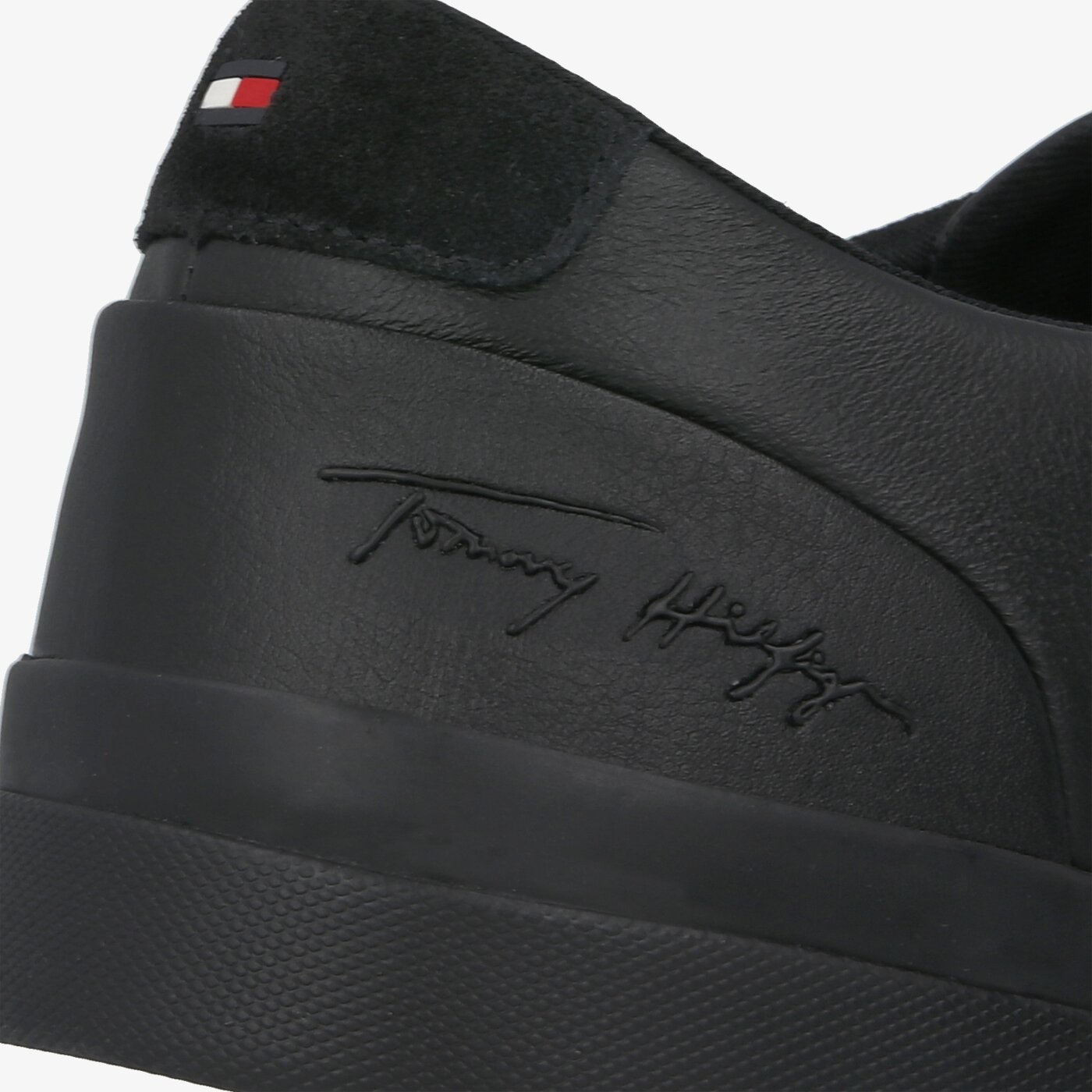 Męskie trampki TOMMY HILFIGER DINO 19A CORPORATE LEATHER SNEAKER fm0fm02983bds kolor czarny