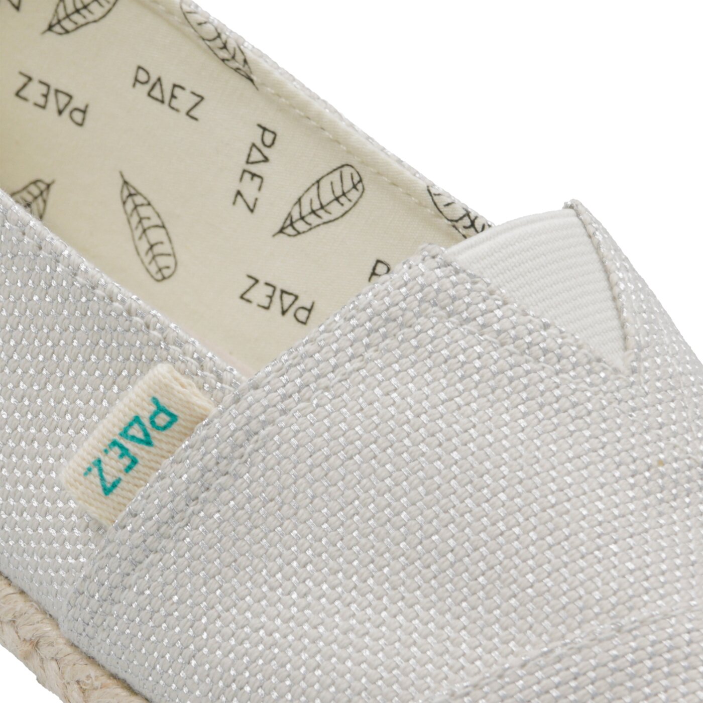 Damskie espadryle PAEZ ORIGINAL RAW CLASSIC DAY & SPARKS SILVER co30201s1202-105 kolor beżowy