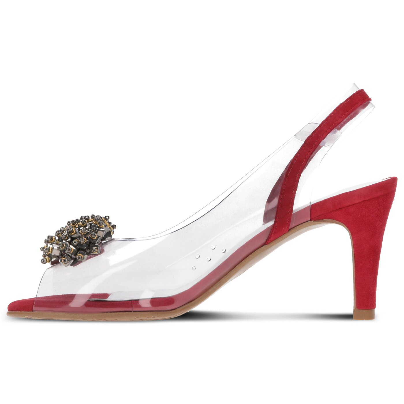 Damskie sandały SYMBIOSIS CARMEN SANDALS  sywc1190021 kolor czerwony