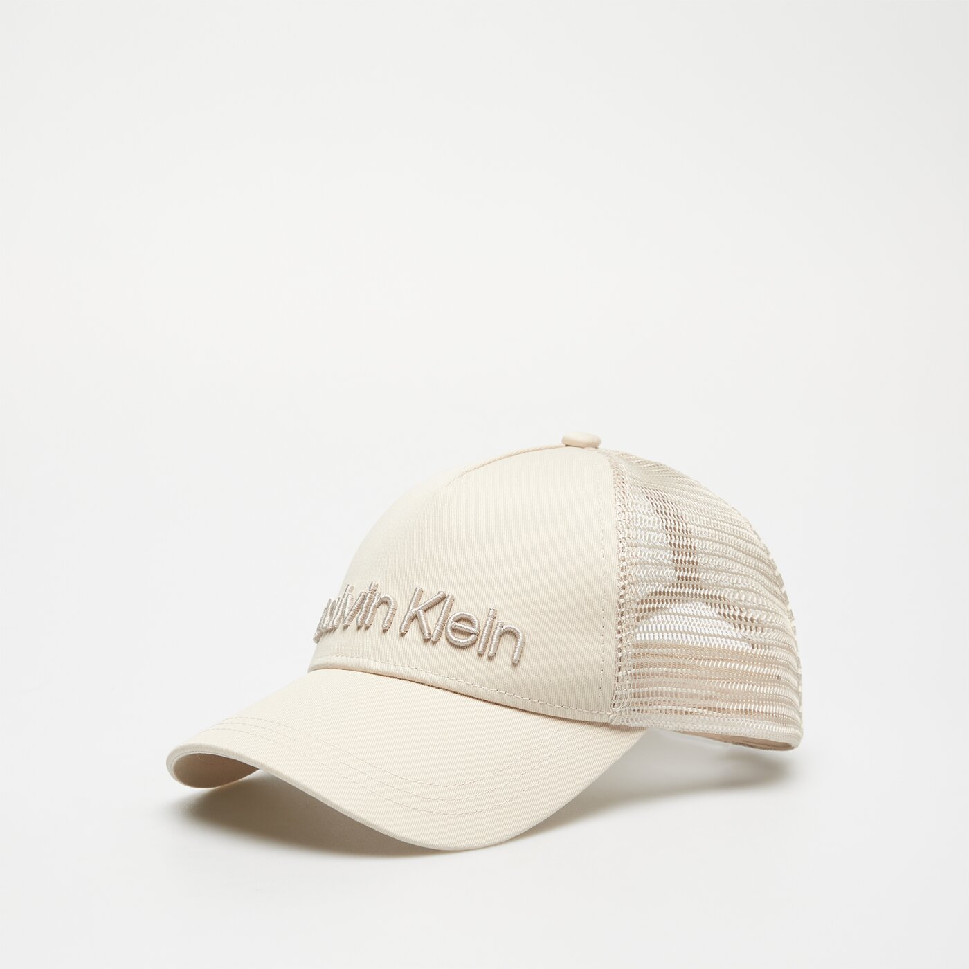 Damska czapka z daszkiem CALVIN KLEIN CZAPKA CALVIN EMBROIDERY TRUCKER k50k510334ace kolor biały