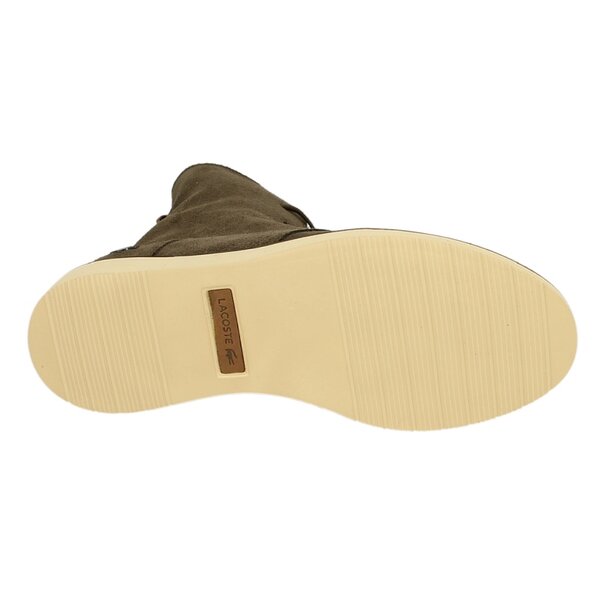 Damskie botki / sztyblety LACOSTE BAYLEN 726srw0144177 kolor zielony