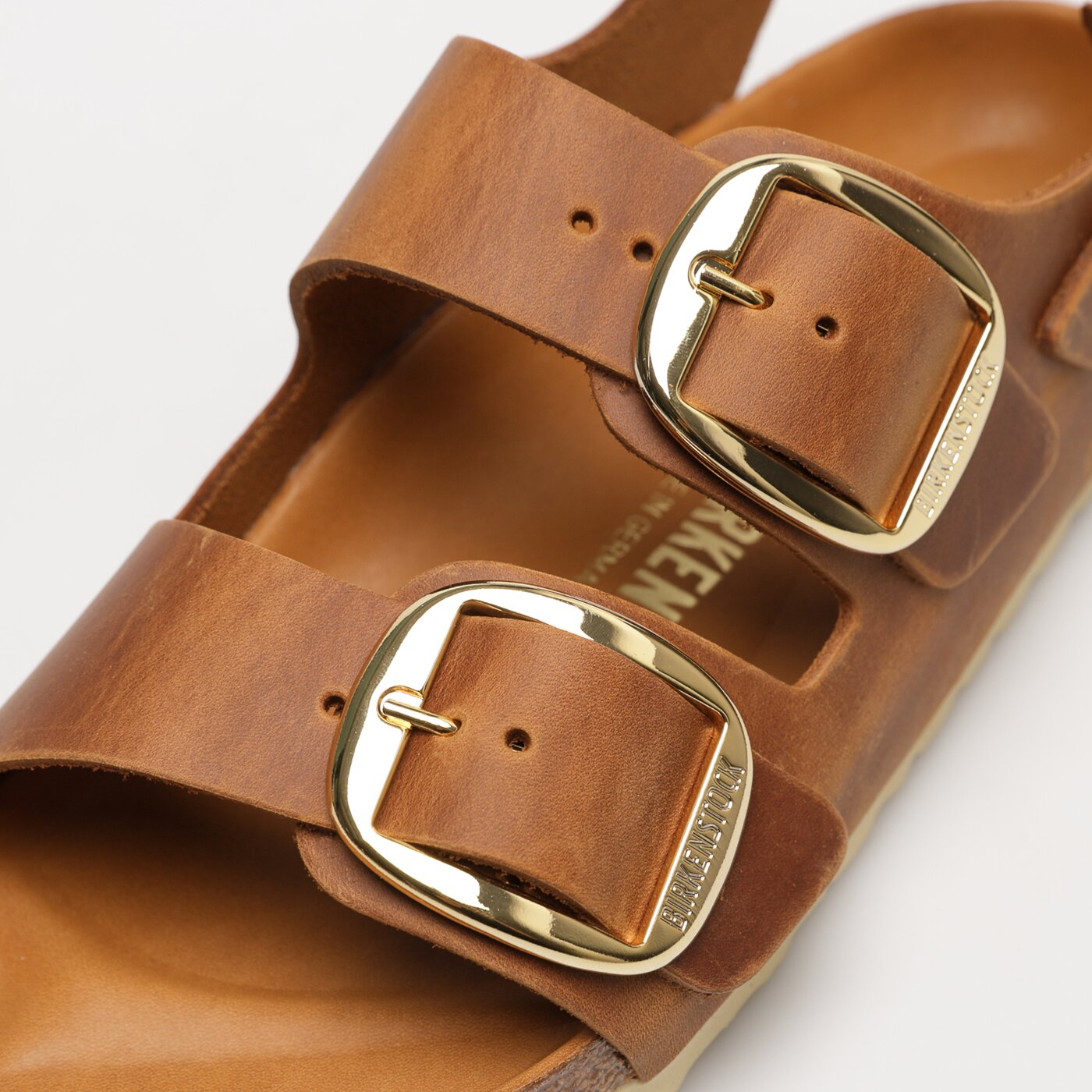 Damskie sandały BIRKENSTOCK MILANO BIG BUCKLE 1024067 kolor brązowy