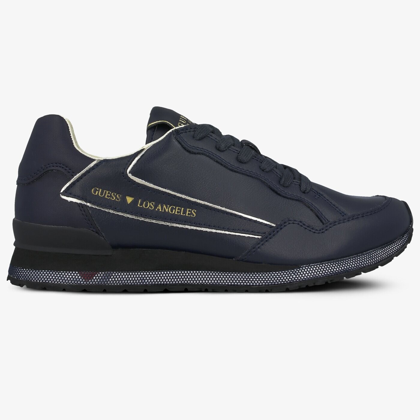 Męskie sneakersy (buty) GUESS GENOVA fm6genlea12navy kolor granatowy