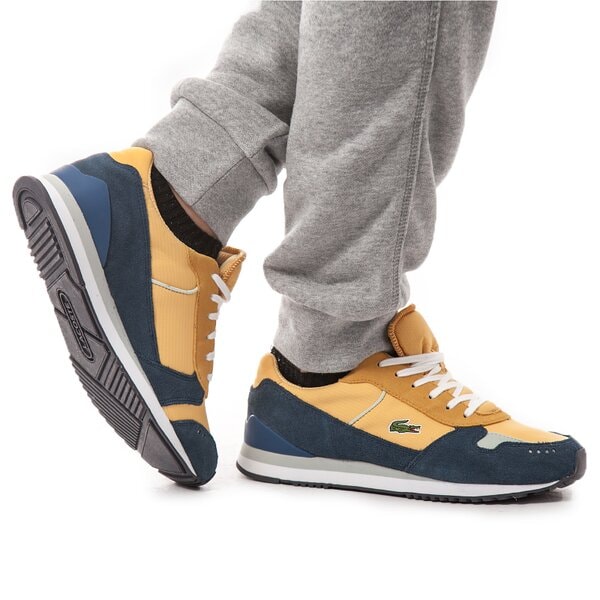 Męskie sneakersy (buty) LACOSTE TRAJET MR  729lem2005325 kolor pomarańczowy