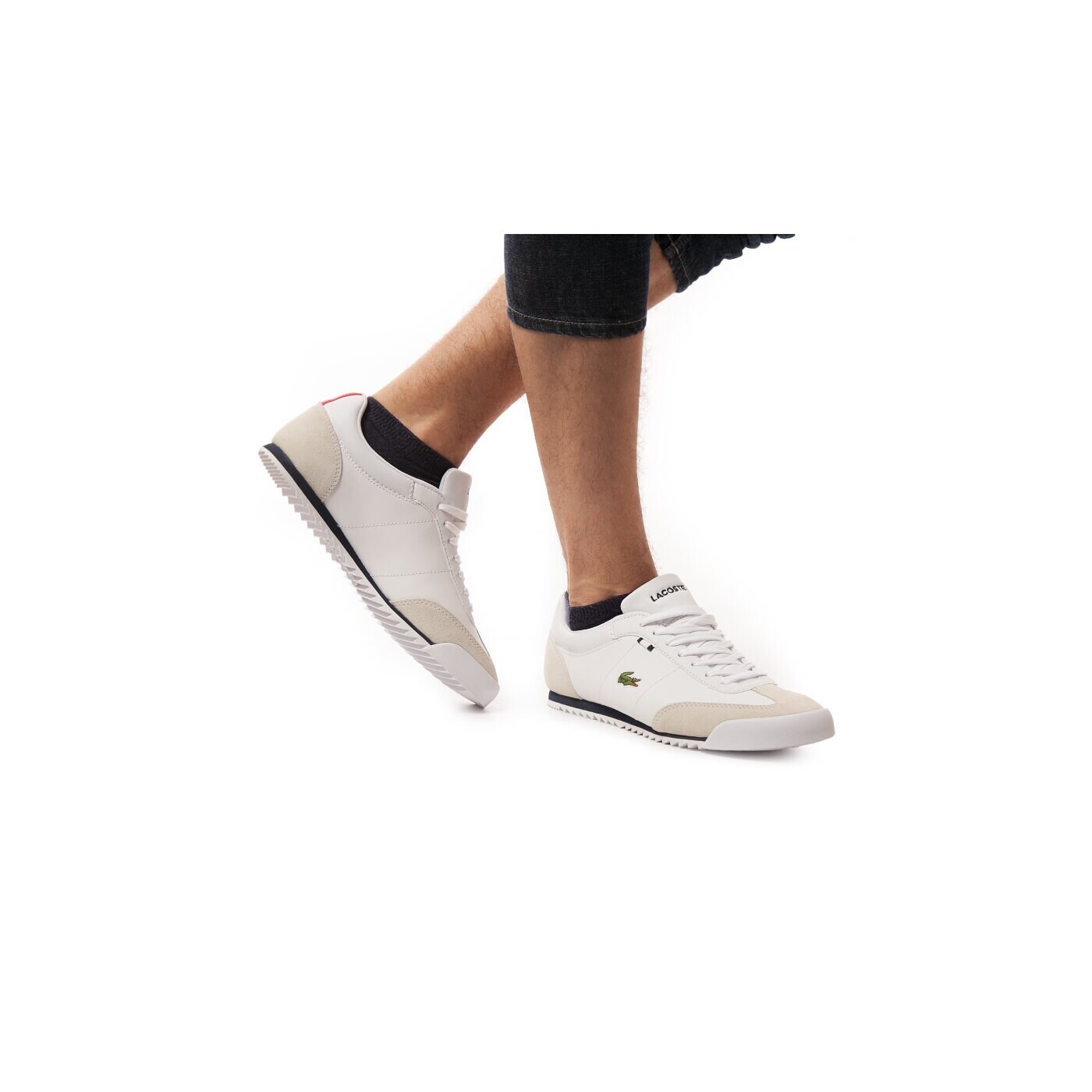 Męskie sneakersy (buty) LACOSTE ROMEAU HTB  729spm2031x96 kolor biały