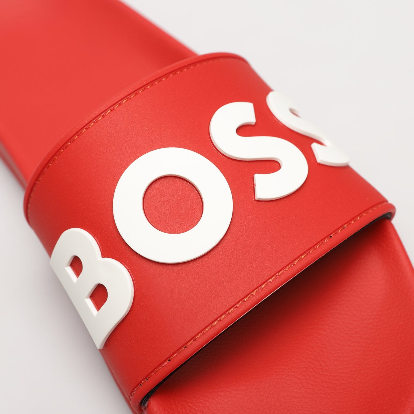 Męskie klapki HUGO BOSS KIRK SLID RBLG 50488911628 kolor czerwony