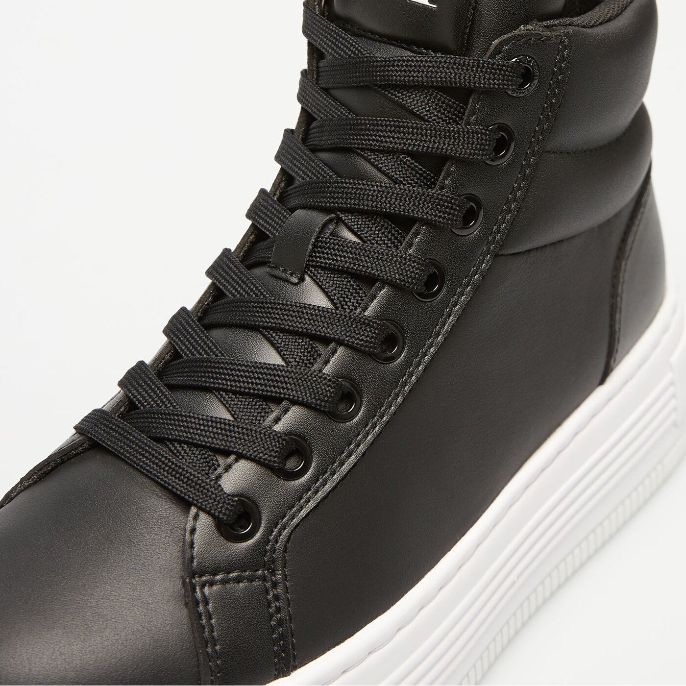 Damskie sneakersy (buty) CALVIN KLEIN BOLD PLATF MID OH MG LTH yw0yw015830gm kolor czarny