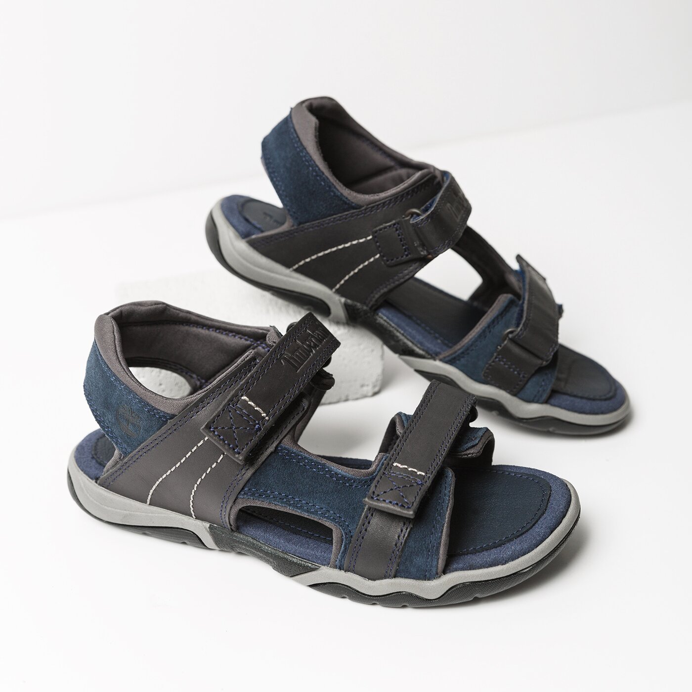 Dziecięce sandały / klapki TIMBERLAND TISBURY 2 STRAP ca1glv kolor granatowy