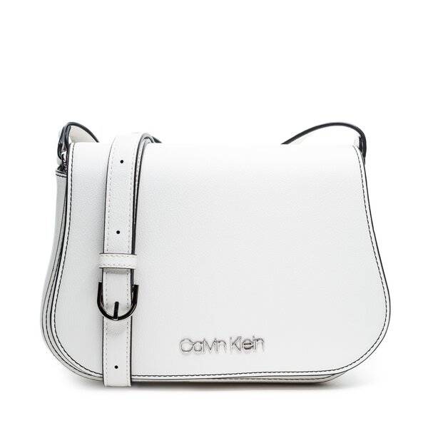 Damska torebka CALVIN KLEIN TOREBKA SLIDE SADDLE BAG k60k605065107 kolor biały