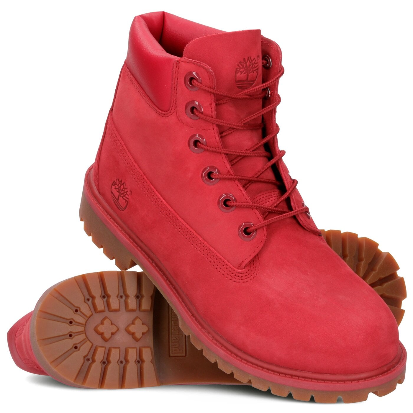 Dziecięce trapery TIMBERLAND PREMIUM 6 INCH WP BOOT  tb0a13hv6261 kolor czerwony