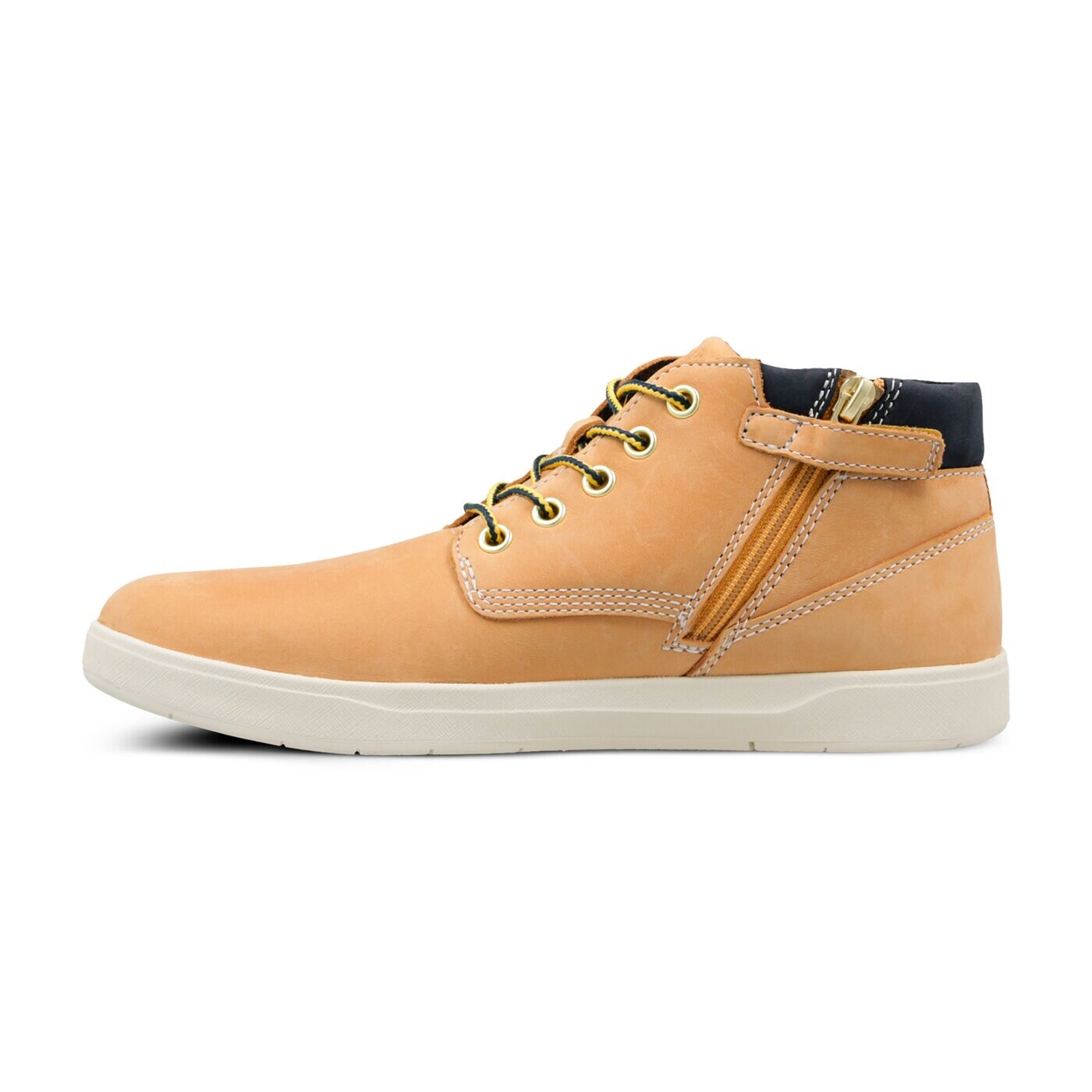 Dziecięce sneakersy (buty) TIMBERLAND DAVIS SQUARE LEATHER CHK a1v19 kolor żółty