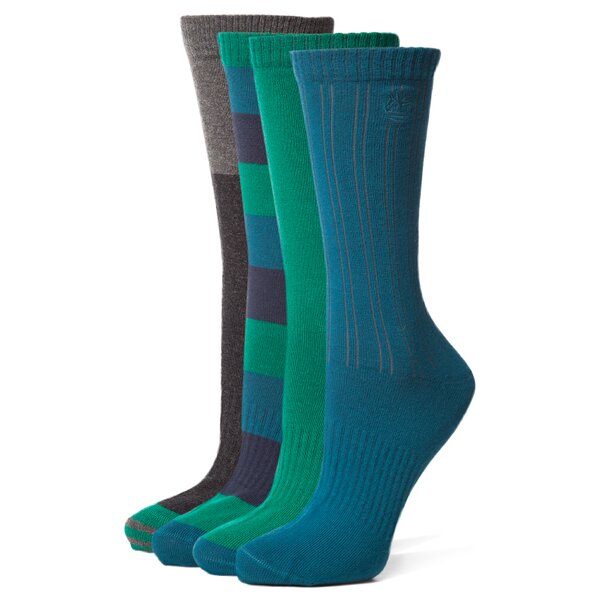 Męskie skarpetki TIMBERLAND SKARPETY 3PP NORTON POINT MIX CREW j0312494 kolor zielony