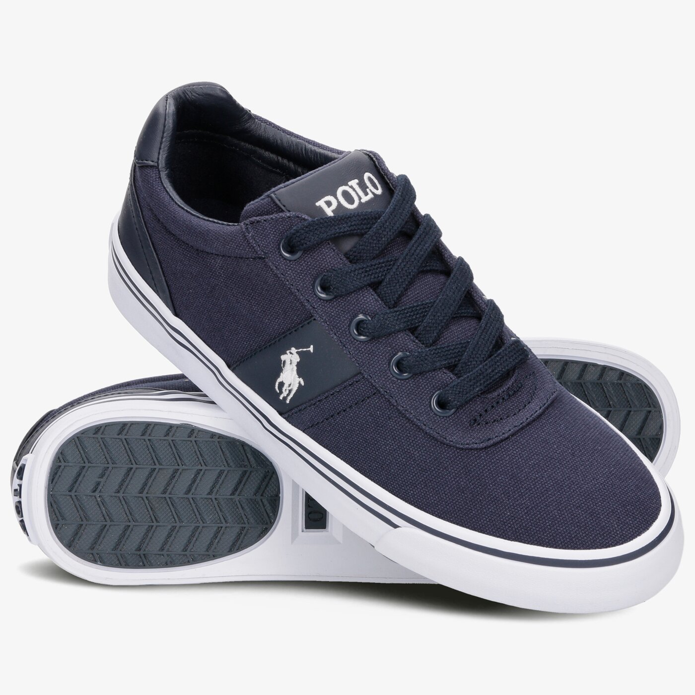 Męskie trampki POLO RL HANFORD NE NEWPORT NAVY CANVAS 816176919899 kolor granatowy
