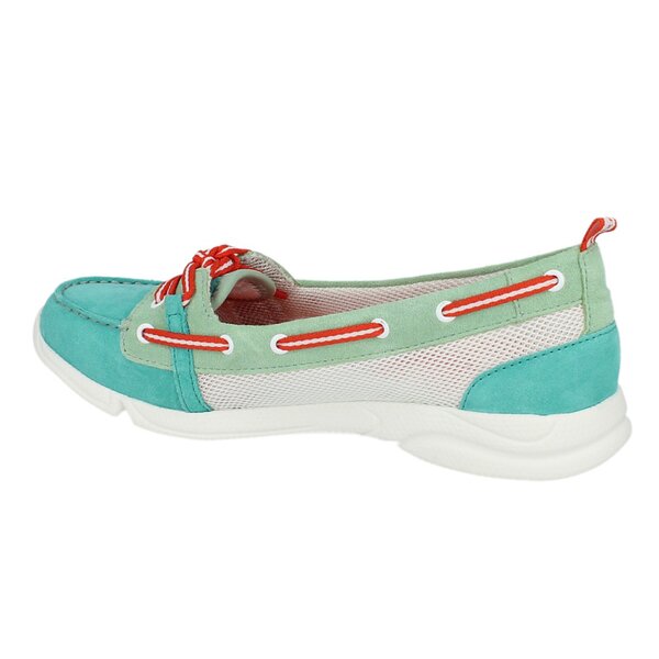 Damskie mokasyny i półbuty ROCKPORT CM BOAT SHOE v77510 kolor zielony