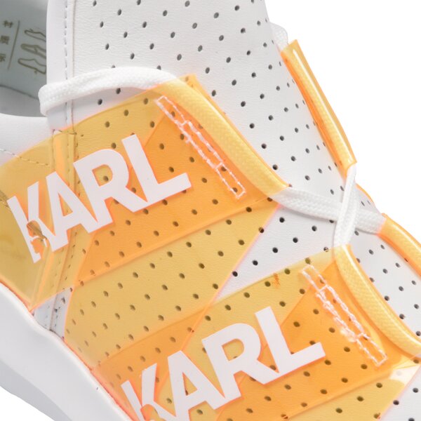 Damskie sneakersy (buty) KARL LAGERFELD VITESSE LEGERE VINYL LTHR kl6112301r kolor biały