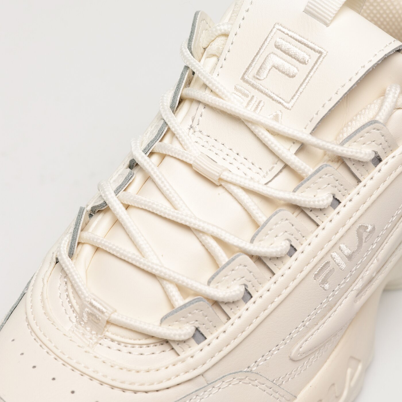 Damskie sneakersy (buty) FILA DISRUPTOR II PREMIUM 5xm02263100 kolor kremowy