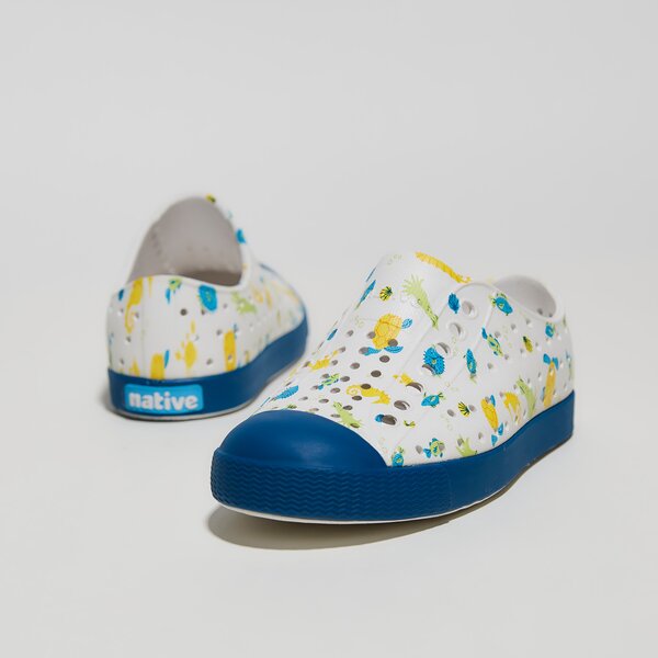 Dziecięce trampki NATIVE JEFFERSON PRINT CHILD 13100101-8970 kolor biały