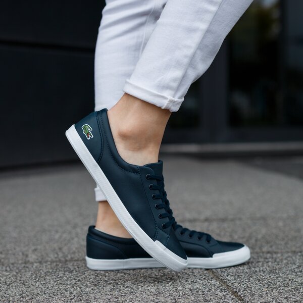 Damskie trampki LACOSTE LANCELLE BL 1 732spw0135003 kolor granatowy