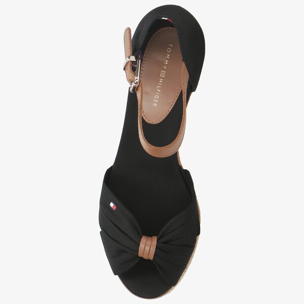 Damskie sandały TOMMY HILFIGER ICONIC ELBA SANDAL fw0fw00906990 kolor czarny