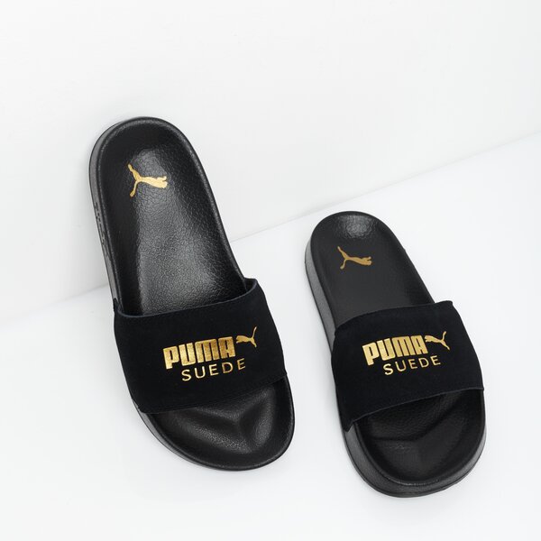 Damskie klapki PUMA LEADCAT SUEDE 36575801 kolor czarny