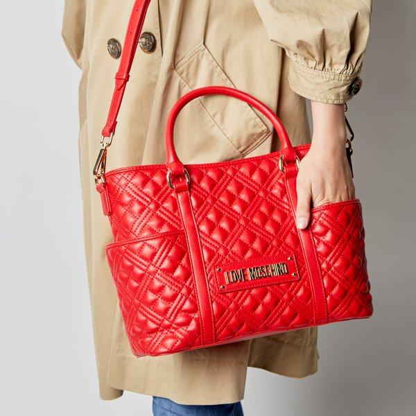 Damska torebka LOVE MOSCHINO TOREBKA SHOPPING BAG jc4203pp0cka0500 kolor czerwony