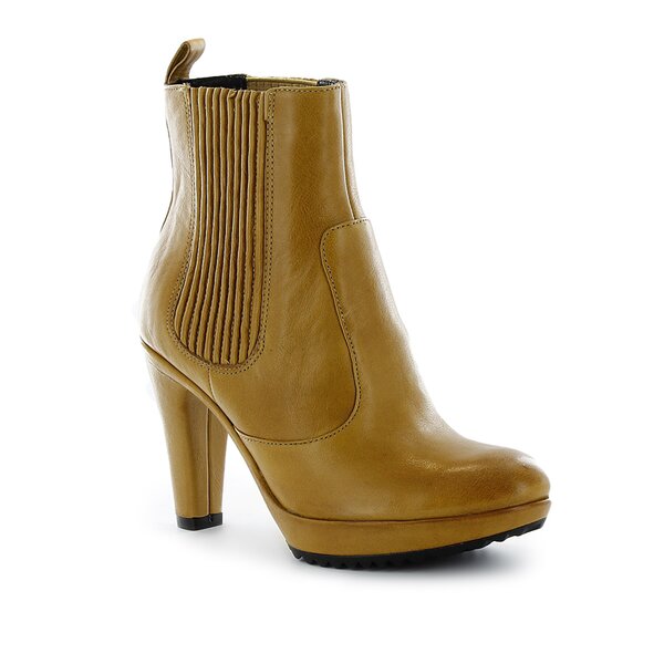 Damskie botki / sztyblety ECCO LAGRANDE 85 33111301024 kolor beżowy