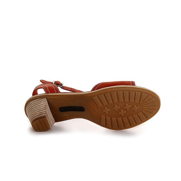 Damskie sandały TIMBERLAND EK MONTVALE SANDAL ANKLE STRAP 8051r kolor czerwony