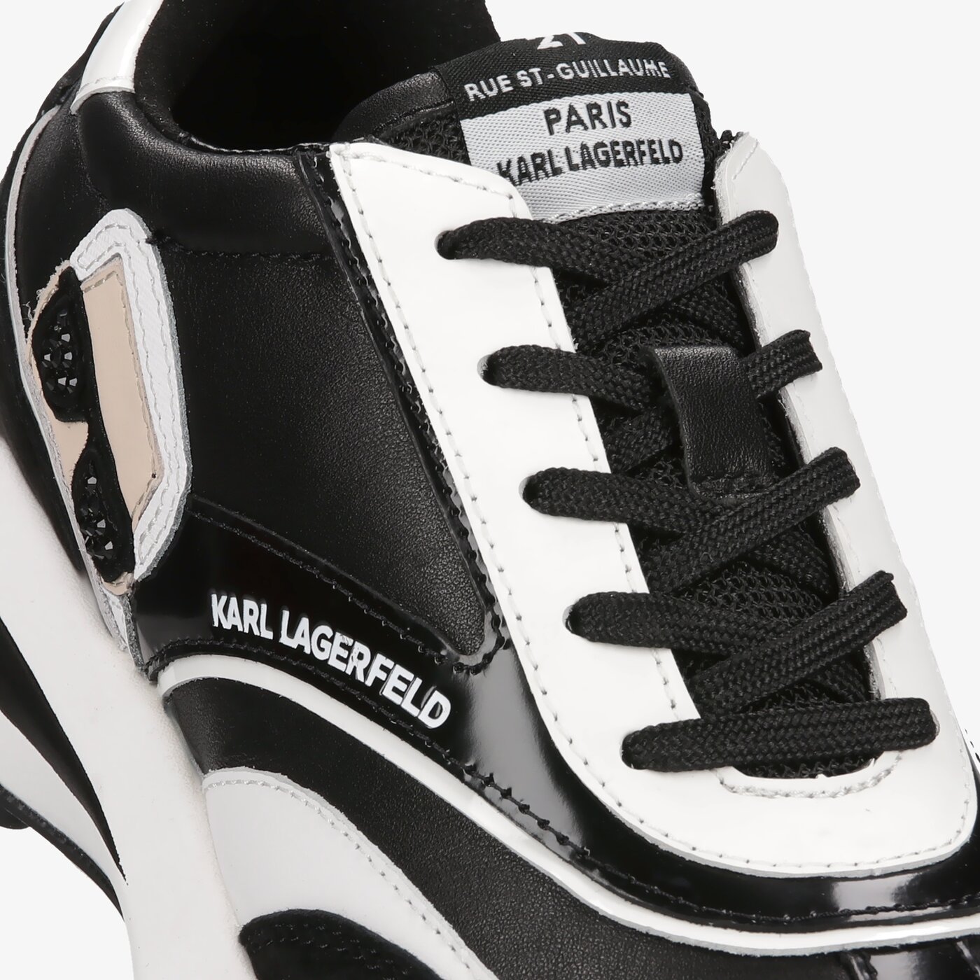 Damskie sneakersy (buty) KARL LAGERFELD ZONE IKON LO RUNNER kl62930300 kolor czarny