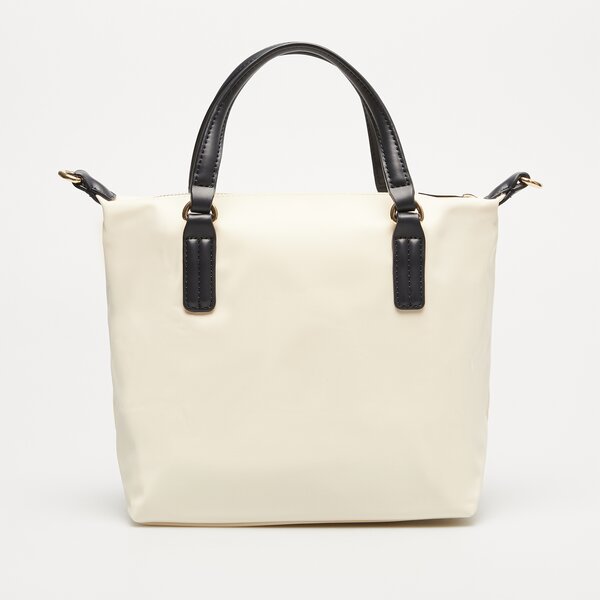 Damska torebka TOMMY HILFIGER TOREBKA POPPY SMALL TOTE CORP aw0aw15986aef kolor beżowy