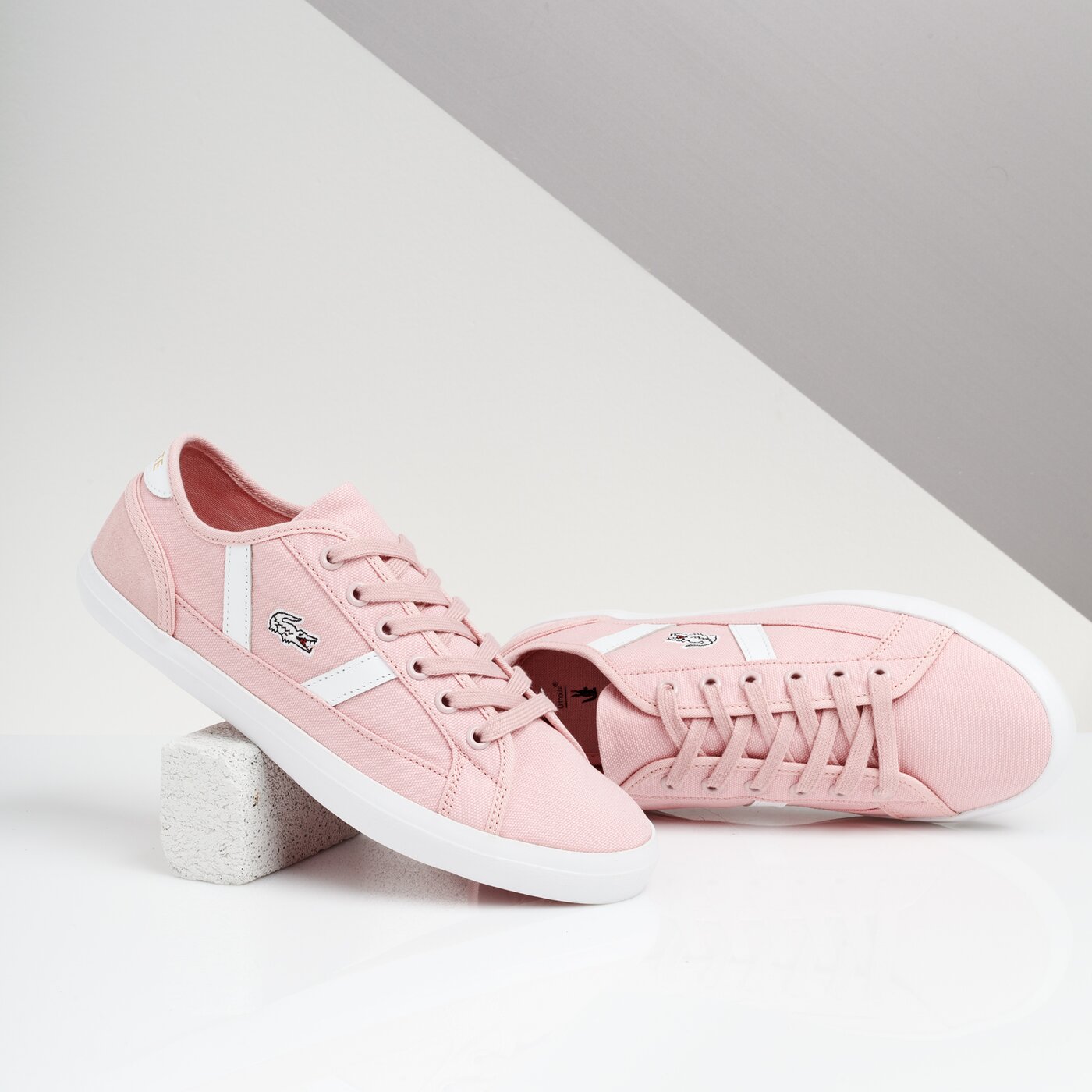 Damskie trampki LACOSTE SIDELINE 119 1 CFA 737cfa0042208 kolor różowy