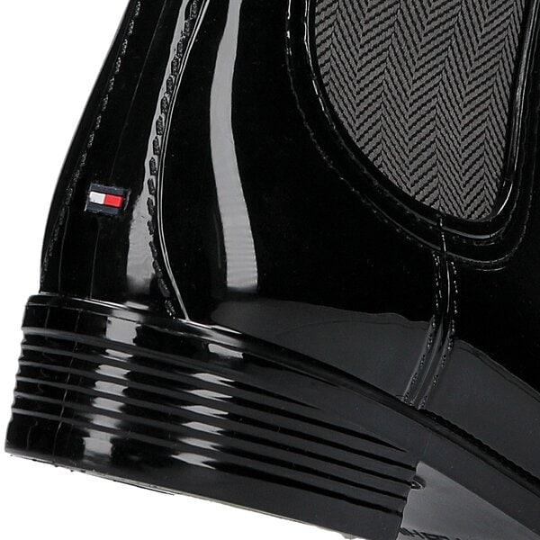 Damskie kalosze (buty gumowe) TOMMY HILFIGER O1285DETTE 6R fw56821556990 kolor czarny